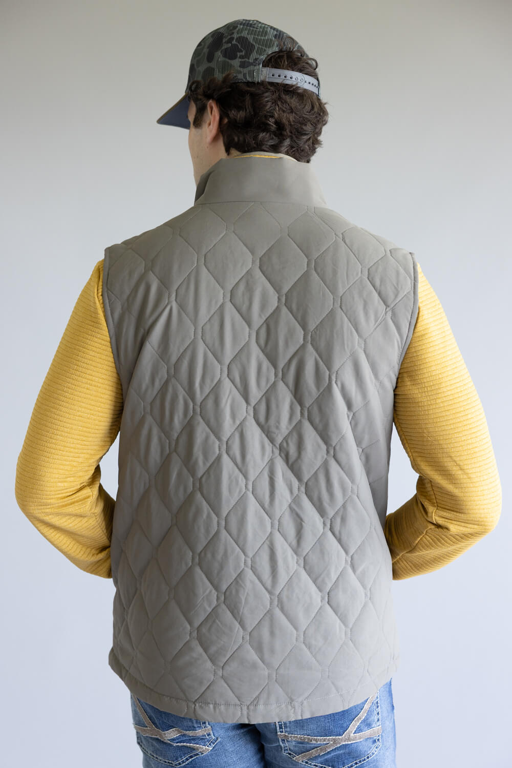 Marsh Wear Barnwell Puff Vest for Men in Rock