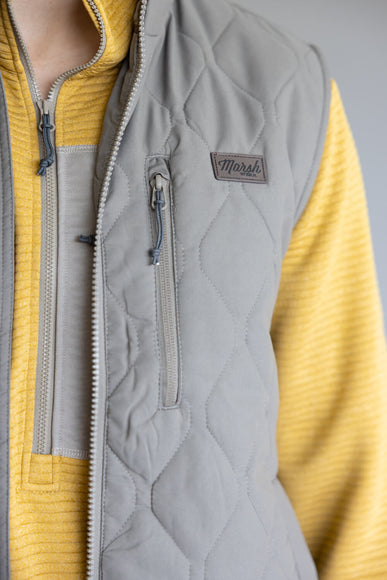 Marsh Wear Barnwell Puff Vest for Men in Rock