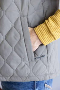 Marsh Wear Barnwell Puff Vest for Men in Rock