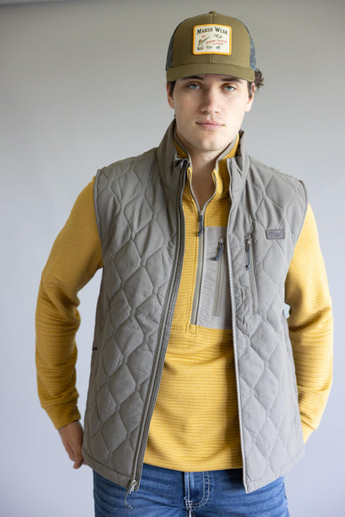 Marsh Wear Barnwell Puff Vest for Men in Rock