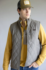 Marsh Wear Barnwell Puff Vest for Men in Rock