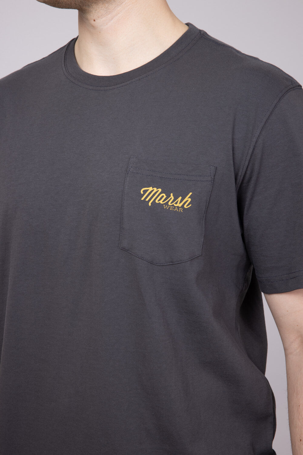Marsh Wear Clutch Fish T-Shirt for Men in Ash