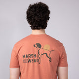 Marsh Wear Field T-Shirt for Men in Red Heather