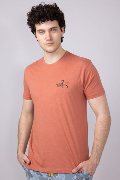 Marsh Wear Field T-Shirt for Men in Red Heather