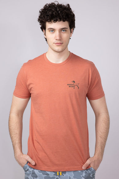 Marsh Wear Field T-Shirt for Men in Red Heather