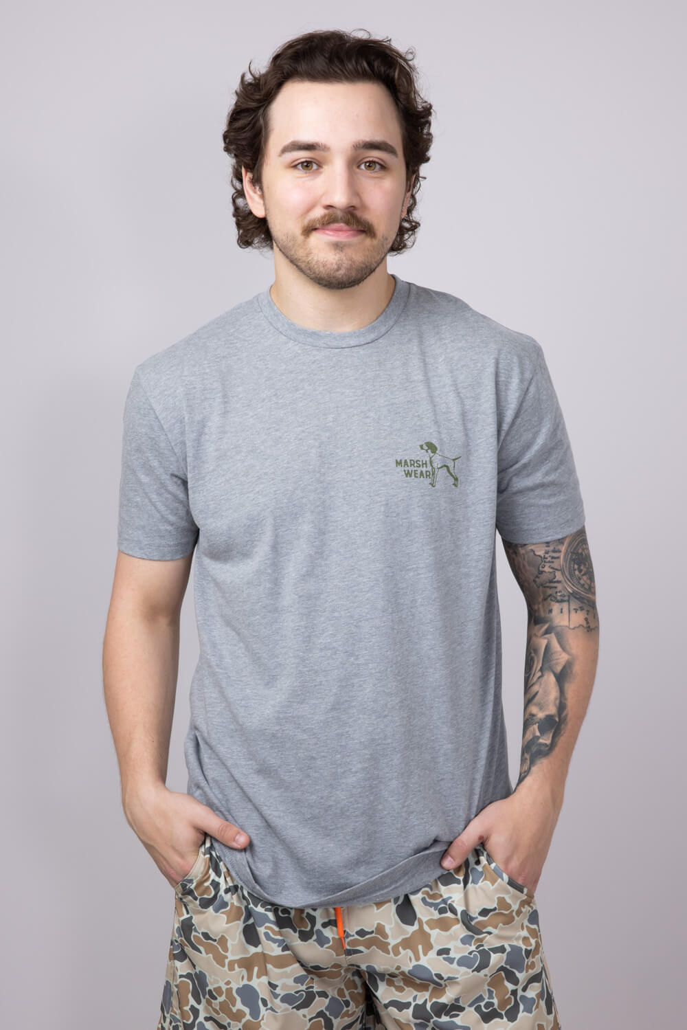 Marsh Wear Field T-Shirt for Men in Steel Heather