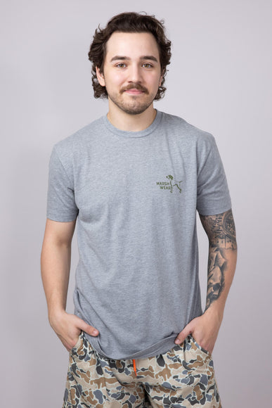 Marsh Wear Field T-Shirt for Men in Steel Heather
