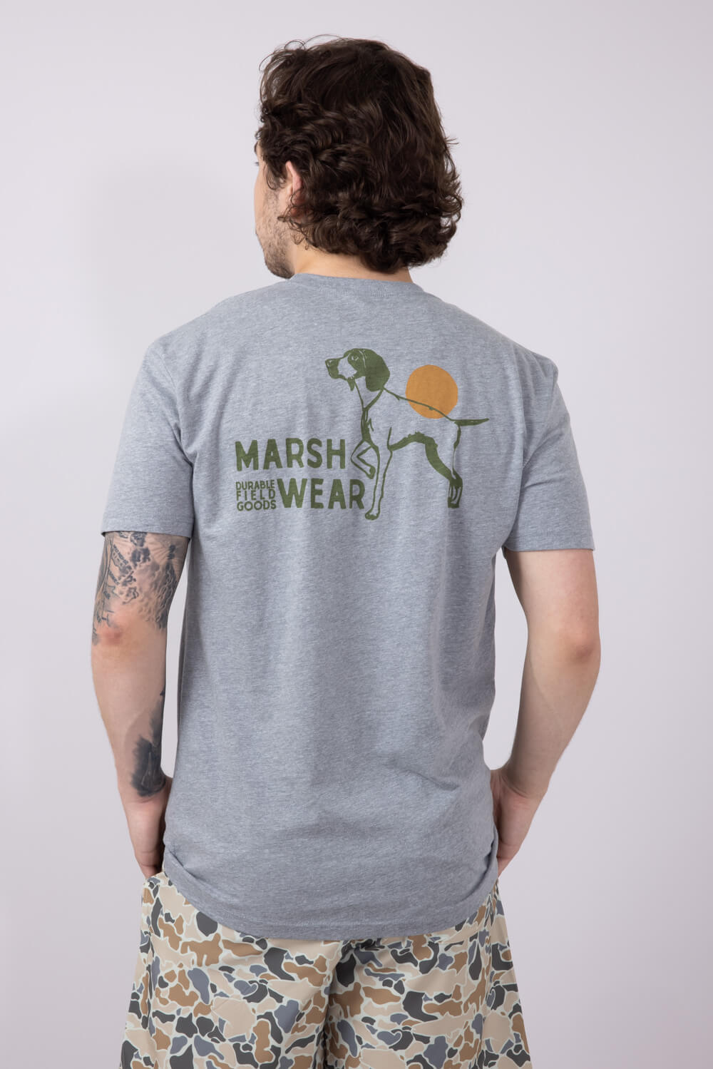 Marsh Wear Field T-Shirt for Men in Steel Heather