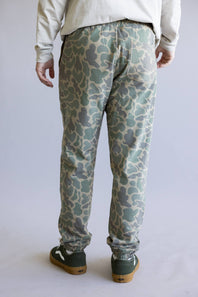 Marsh Wear Fireside Fleece Pants for Men in Green Mallard Camo 