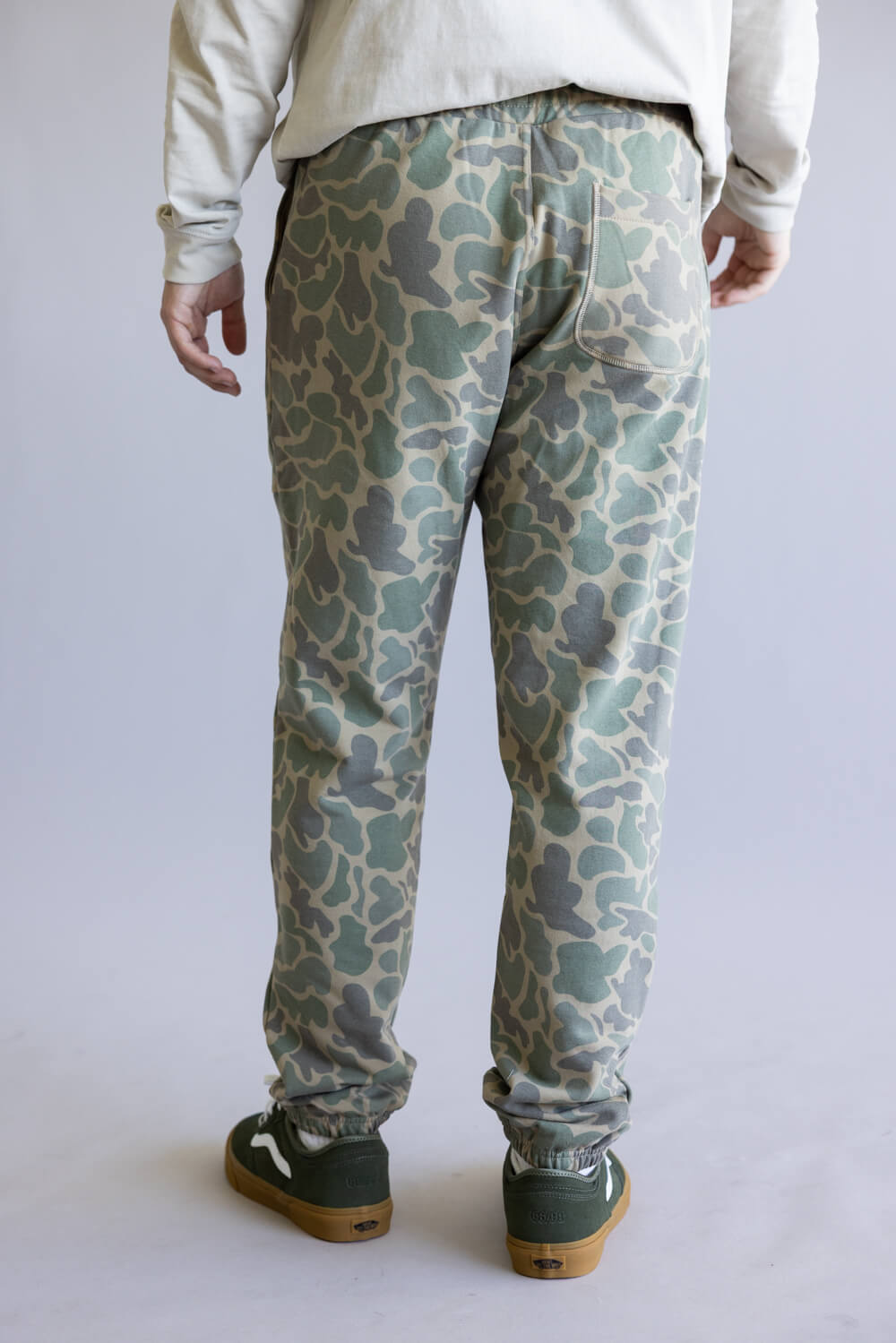 Marsh Wear Fireside Fleece Pants for Men in Green Mallard Camo 