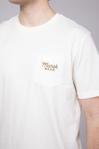 Marsh Wear Release Fish T-Shirt for Men in Vintage White