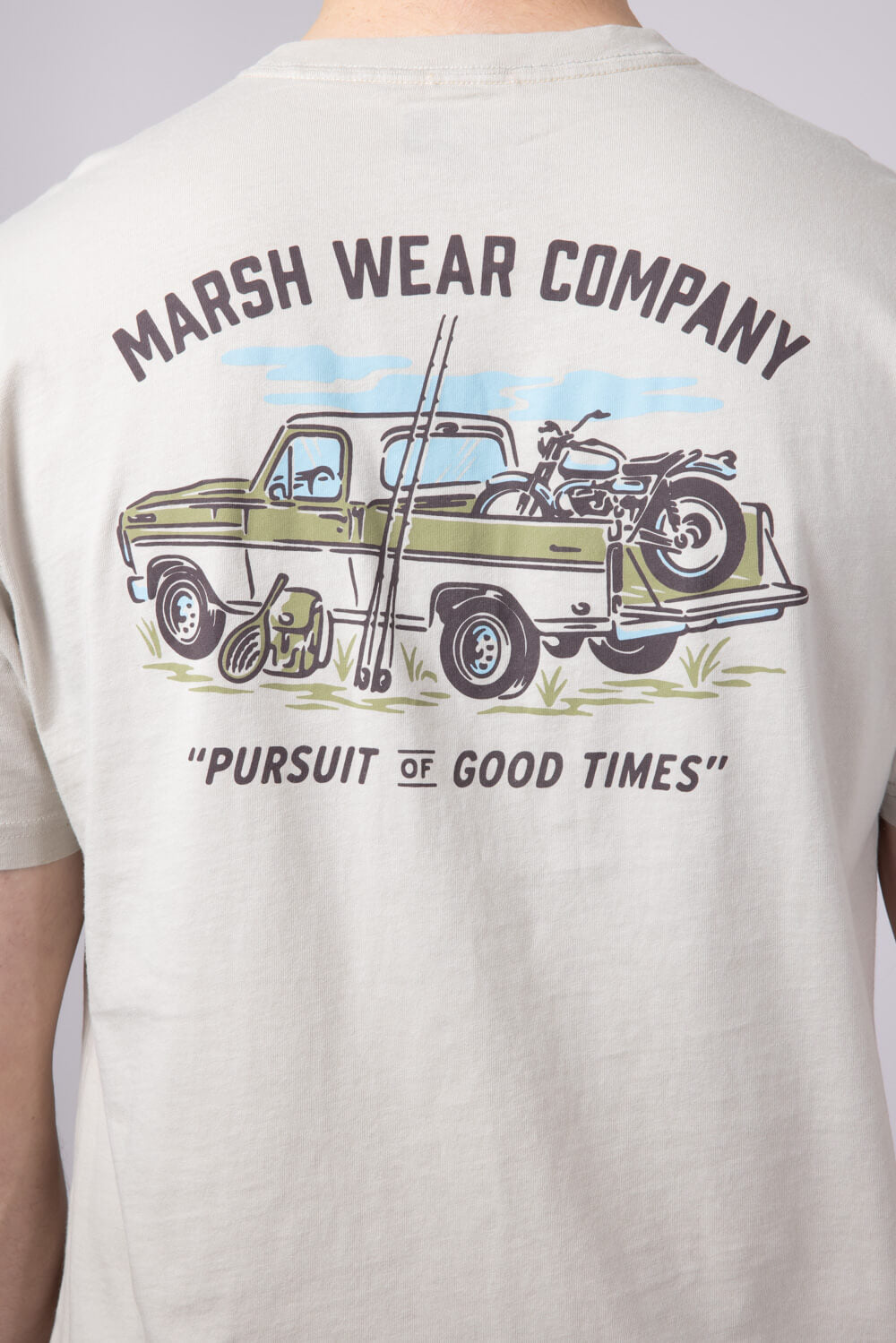 Marsh Wear Rumble T-Shirt for Men in Stone