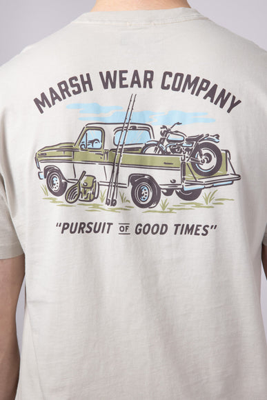 Marsh Wear Rumble T-Shirt for Men in Stone