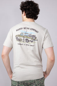 Marsh Wear Rumble T-Shirt for Men in Stone