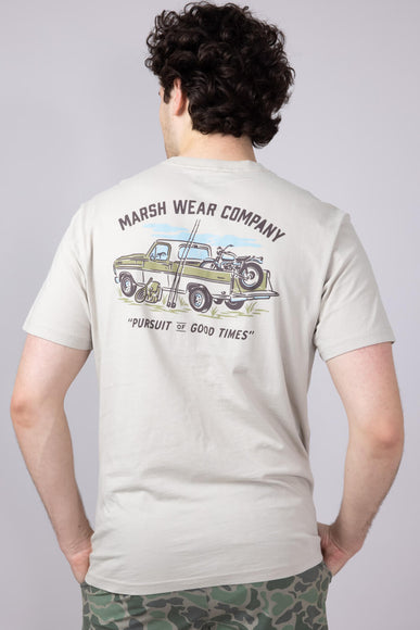 Marsh Wear Rumble T-Shirt for Men in Stone