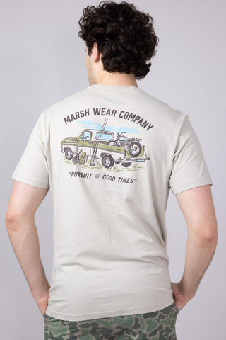 Marsh Wear Rumble T-Shirt for Men in Stone