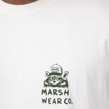 Marsh Wear Stay Awhile Raccoon T-Shirt for Men in White