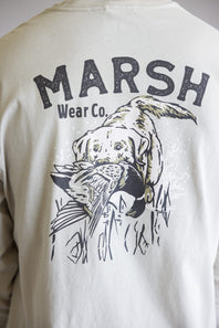 Marsh Wear Red Catch Long Sleeve Shirt for Men in Stone