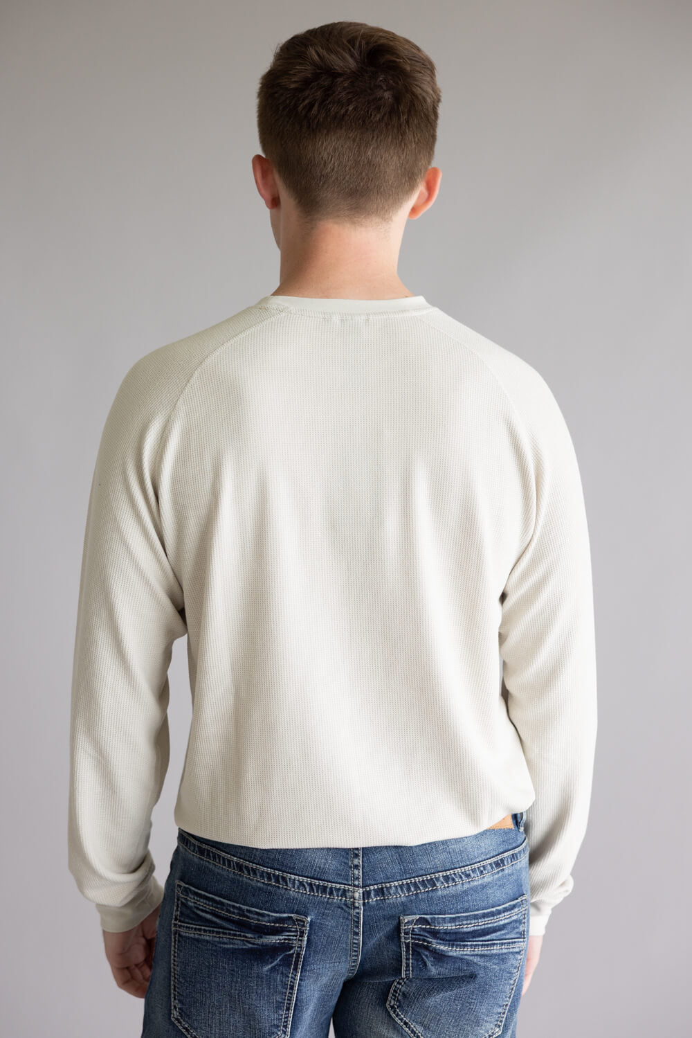 Marsh Wear Surfside Waffle Shirt for Men in Pelican Heather 