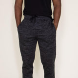 Matix Fur Lined Joggers for Men in Black 
