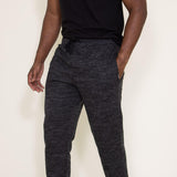 Matix Fur Lined Joggers for Men in Black 