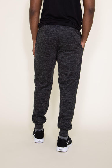 Matix Fur Lined Joggers for Men in Black 