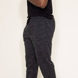 Matix Fur Lined Joggers for Men in Black 