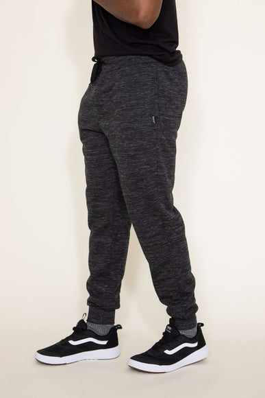 Matix Fur Lined Joggers for Men in Black 