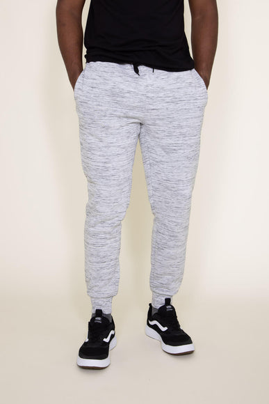 Matix Fur Lined Joggers for Men in White