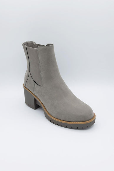 MIA Shoes Letty Lug Booties for Women in Grey
