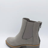 MIA Shoes Letty Lug Booties for Women in Grey