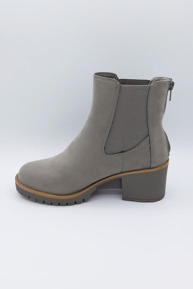 MIA Shoes Letty Lug Booties for Women in Grey