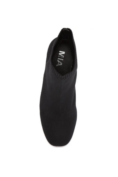 MIA Shoes Erika Knit Booties for Women in Black 