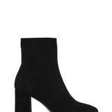 MIA Shoes Erika Knit Booties for Women in Black 