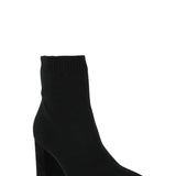 MIA Shoes Erika Knit Booties for Women in Black 