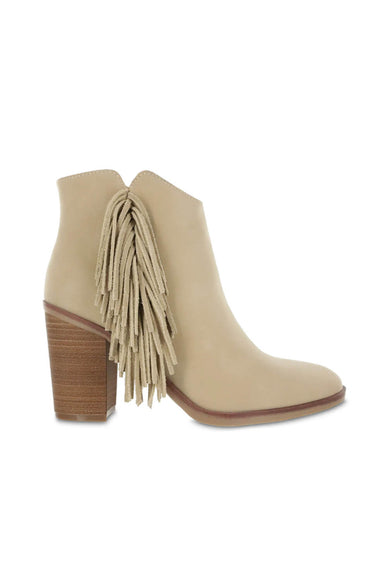 MIA Shoes Cisco Fringe Ankle Booties for Women in Natural