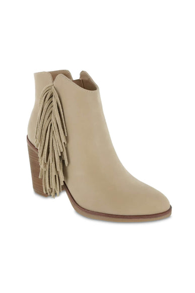 MIA Shoes Cisco Fringe Ankle Booties for Women in Natural