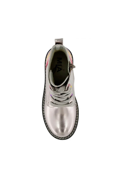 MIA Shoes Padma Combat Booties for Girls in Pewter