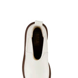 MIA Shoes Ives Lug Booties for Women in Bone White
