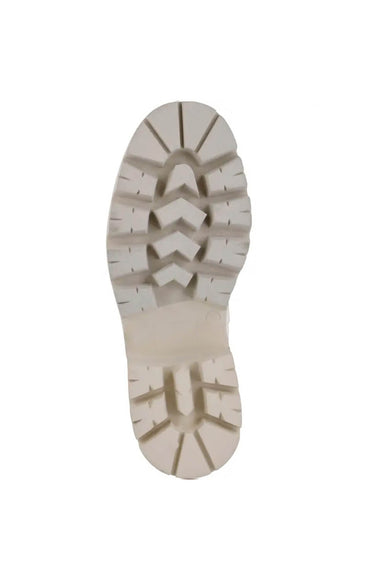 MIA Shoes Ives Lug Booties for Women in Bone White