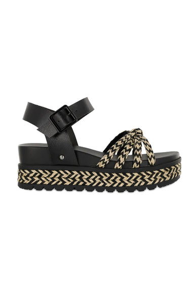  MIA Kehlani Rope Platform Sandals for Women in Black