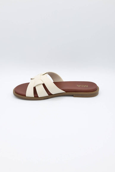 MIA Poliana Slide Sandals for Women in Off White