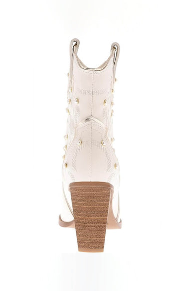 MIA Wendi Western Booties for Women in Off White