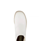 MIA Shoes Adea Lug Booties for Women in Bone White