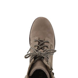 MIA Shoes Beckham Lug Booties for Women in Taupe