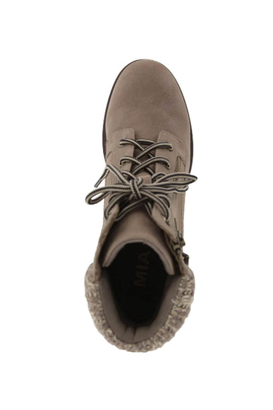 MIA Shoes Beckham Lug Booties for Women in Taupe