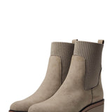 MIA Shoes Soraya Lug Demi Booties for Women in Taupe