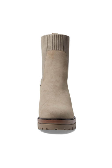 MIA Shoes Soraya Lug Demi Booties for Women in Taupe