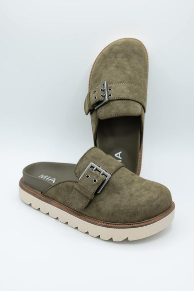 MIA Zamira Clogs for Women in Khaki Green