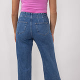 Mica High Rise Wide Leg Jeans for Women in Medium Wash